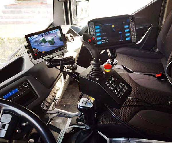 Industrial joystick with customized handle